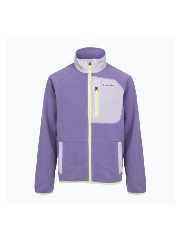 Детски поларен суитшърт Columbia Fast Trek V Full Zip stormwatch/lavender pearl 