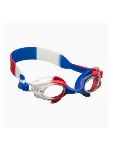 Детски очила за плуване Cressi Seahorse синьо/бяло/червено