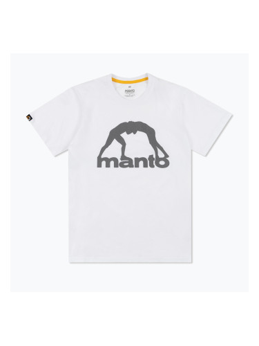 Мъжка тениска MANTO Vibe 25 white/grey
