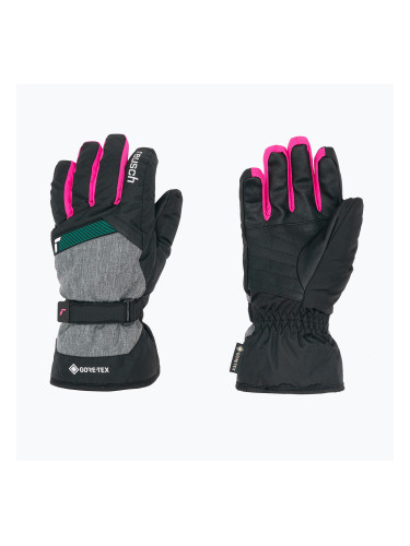 Детски ски ръкавици Reusch Flash Gore-Tex black/black melange/pink glo