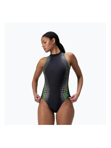 Дамски цял бански костюм Speedo Printed Hydrasuit turquiose gem