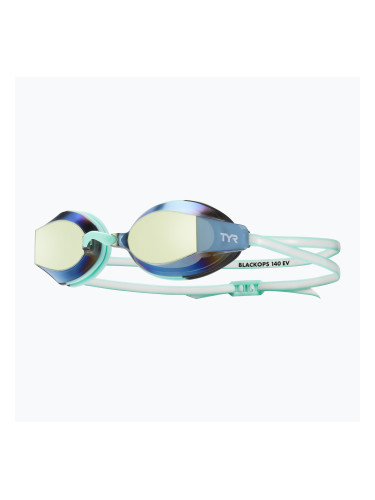 Дамски очила за плуване TYR Blackops 140 Ev Racing Mirrored gold/ mint/ white