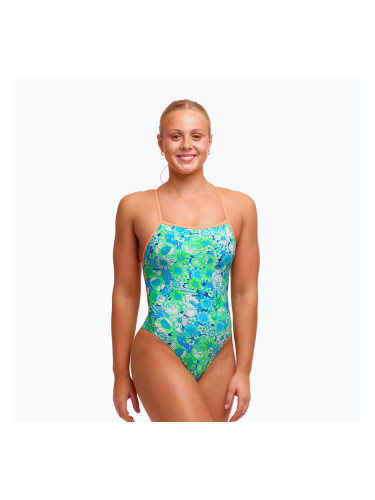 Дамски цял бански костюм Funkita Single Strength One Piece green green grss