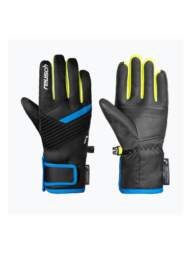 Детски скиорски ръкавици Reusch Dan R-Tex XT Junior blck/bril blu/safety yell