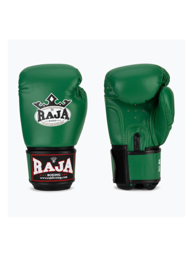 Боксови ръкавици RAJA BOXING Single Semi Leather green