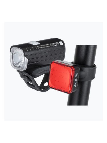 Комплект черни светлини за велосипед Kellys Lumio