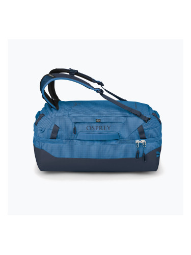 Osprey Transporter Duffel 44 л синя чанта за пътуване с пламък