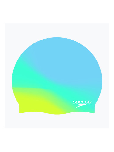 Детска шапка за плуване Speedo Multi Colour Silicone Junior angelic blue/fish tank/bitter melon