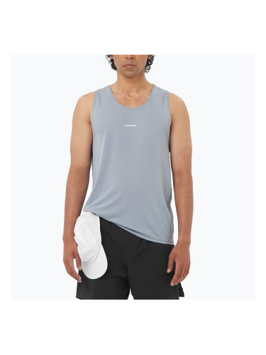 Мъжка тениска за бягане Salomon Sense Aero Singlet GFX trade winds