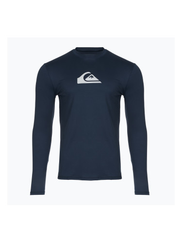 Детска блуза с дълъг ръкав за плуване Quiksilver Solid Streak navy blazer