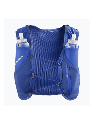 Salomon Advance Skin 5 Комплект жилетка за бягане морско синьо/лимонено ново