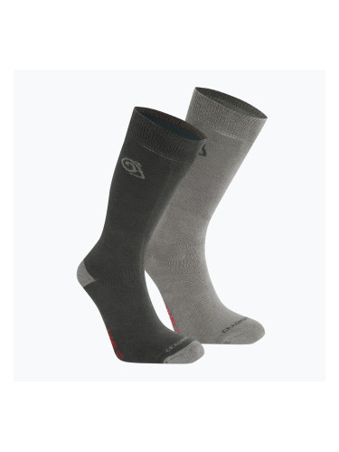 Чорапи за трекинг Craghoppers NosiLife TwinPck 2 pary black pepper/mid grey
