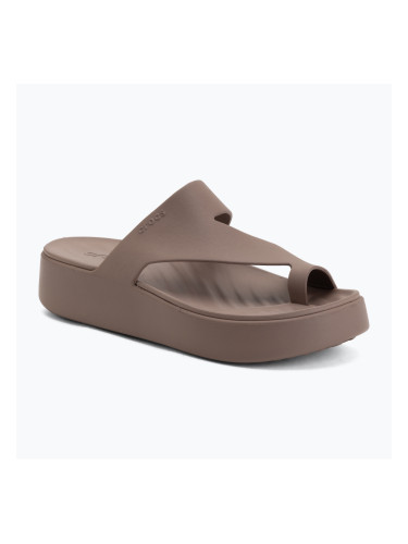 Дамски джапанки Crocs Getaway Platform Toe Loop truffle