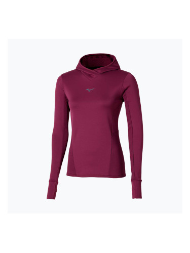 Дамски суитшърт за бягане Mizuno Active Warm Hooded dark purple