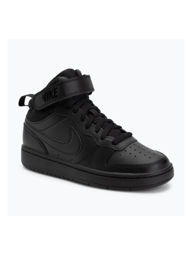 Детски обувки Nike Court Borough Mid 2 black/black/black