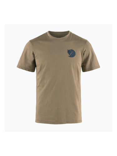 Мъжка тениска Fjällräven Walk With Nature, велур, кафява