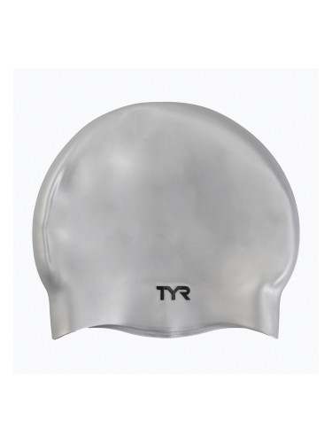 TYR Силиконова шапка за плуване без намачкване, сива LCS