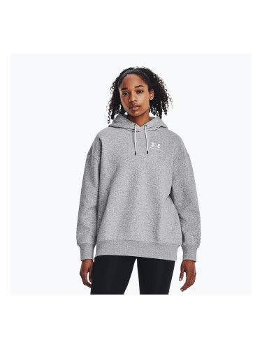 Дамски суитшърт Under Armour Icon Fleece Hoodie mod grey light heather/white