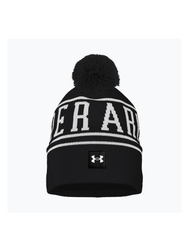 Мъжка зимна шапка Under Armour Halftime Pom Beanie black/white/white