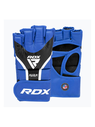 Граплинг ръкавици RDX Граплинг Aura Plus T-17 blue