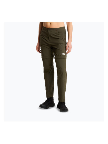 Дамски панталони за трекинг The North Face Exploration Regular Straight Convertible taupe green