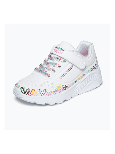 Детски обувки SKECHERS Uno Lite Heart Craze white/multi
