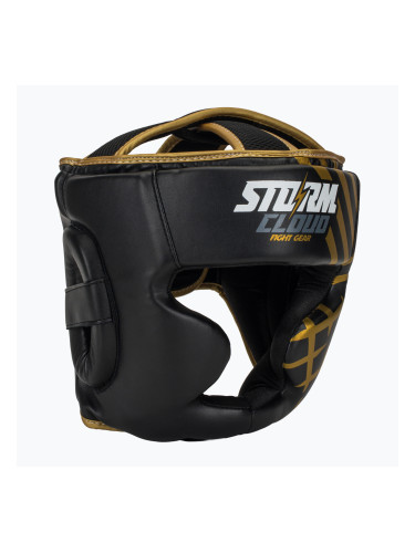 Боксьорска каска StormCloud Lynx black/gold