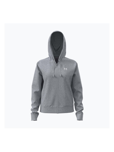 Дамски суитшърт Under Armour Sport Terry FZ mod grey light heather/white