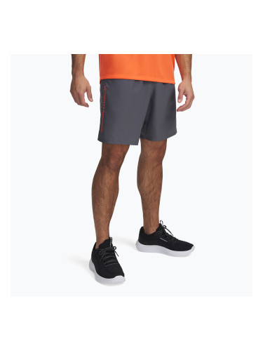 Мъжки шорти за тренировка Under Armour Woven Wordmark castlerock/fire
