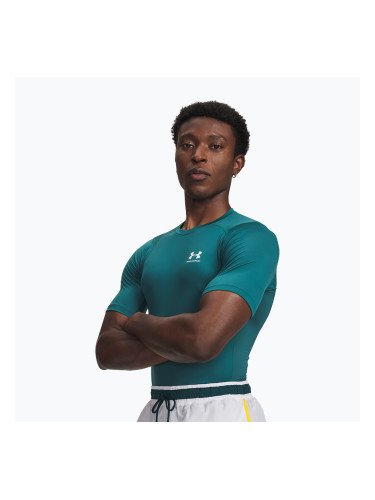 Мъжка тениска за тренировка Under Armour HG Armour Comp rack green/white