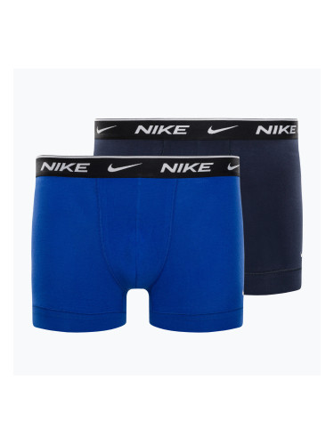 Мъжки боксерки Nike Everyday Cotton Stretch Trunk 2Pk IEV obsidian/game royal