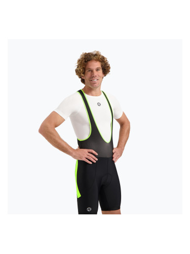 Rogelli Core Bib Short мъжки къси панталони за колоездене черно/флуорно жълто