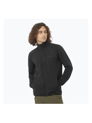 Мъжки потник Salomon Lightwarm Full Zip trekking deep black