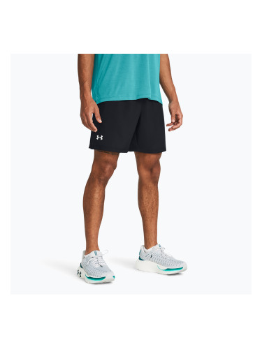 Мъжки къси панталони за бягане Under Armour Launch 7" Unlined black / black / reflective