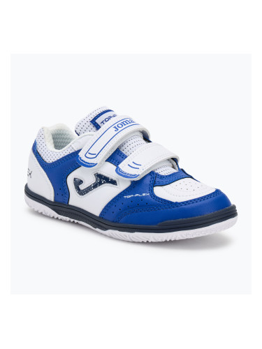 Детски футболни обувки Joma Top Flex Jr IN royal blue/white