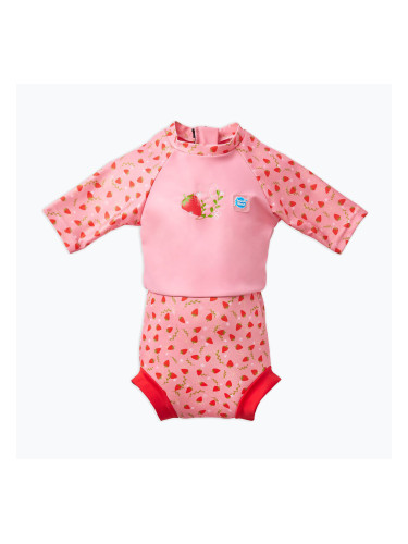 Детски гащеризон UPF 50+ Splash About Happy Nappy strawberry field