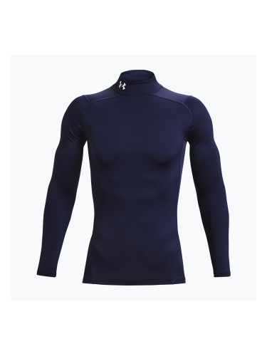 Мъжка тренировъчна блуза с дълъг ръкав Under Armour Comp Mock UA Armour midnight navy/white