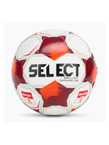 Футболна топка SELECT Brillant Training Betclic v25 white/red размер 4