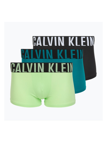 Боксерки Calvin Klein 000NB3775A Trunk 3 чифта black/teal breeze/forest freeze