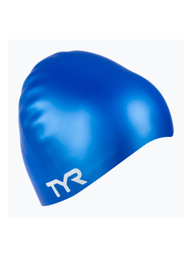 Шапка за плуване TYR Wrinkle Free, синя