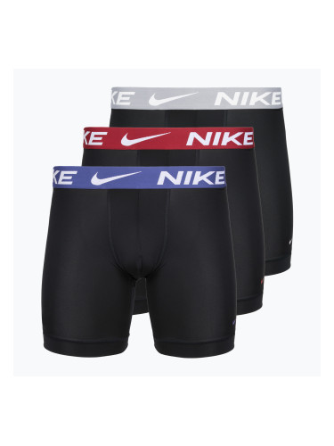 Мъжки боксерки Nike Essential Micro 3 чифта black/sapphire/wolf grey/team crimson