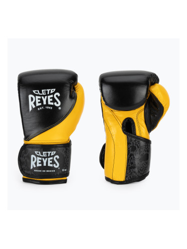 Боксьорски ръкавици Cleto Reyes High Precision Training Leather black yellow