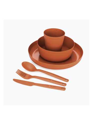 Комплект туристически съдове Sea To Summit Camp Dinnerware Set 6 burnt orange