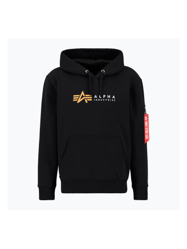Мъжка суитшърт Alpha Industries Alpha Label black
