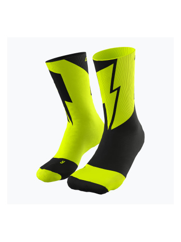 DYNAFIT No Pain No Gain чорапи неоново жълто черно out