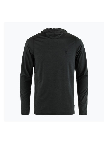 Мъжки трекинг суитшърт Fjällräven 1960 Abisko Sun Hoodie black