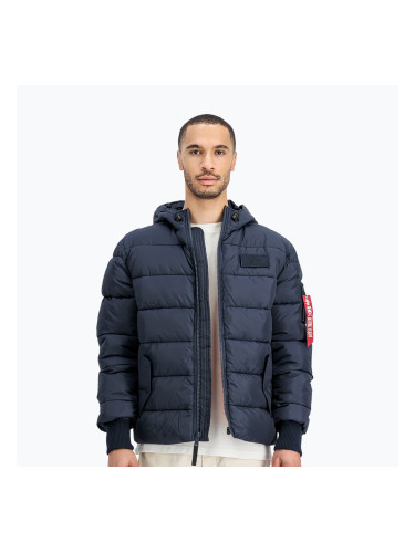 Мъжко яке с качулка Alpha Industries Puffer Faux Down rep.blue
