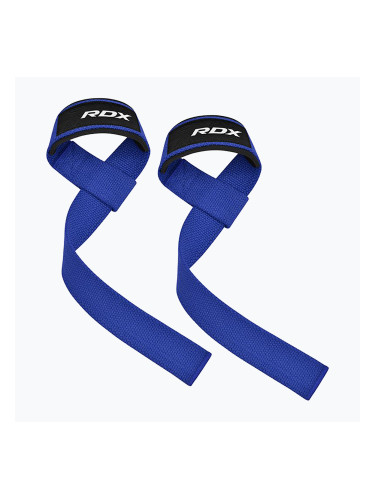 Каишки за вдигане на тежести RDX W1 Weight Training Wrist Straps blue