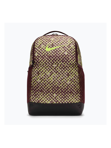 Раница за тренировка Nike Brasilia 9.5 24 l burgundy crush/black/volt