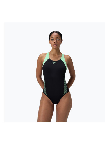 Дамски цял бански костюм Speedo HyperBoom Splice Racerback alfalfa green